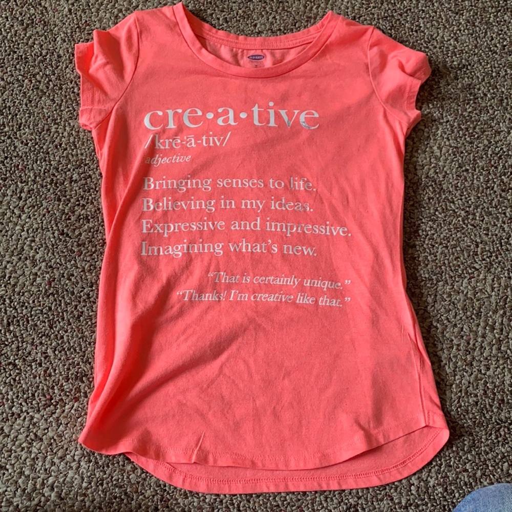 Old Navy graphic tee girls Size 8 M